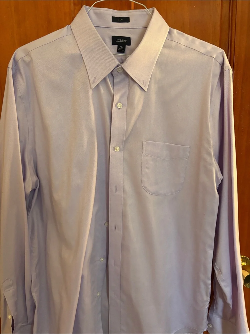 J. Crew Men's Light Lavender Button-Down Dress Shirt